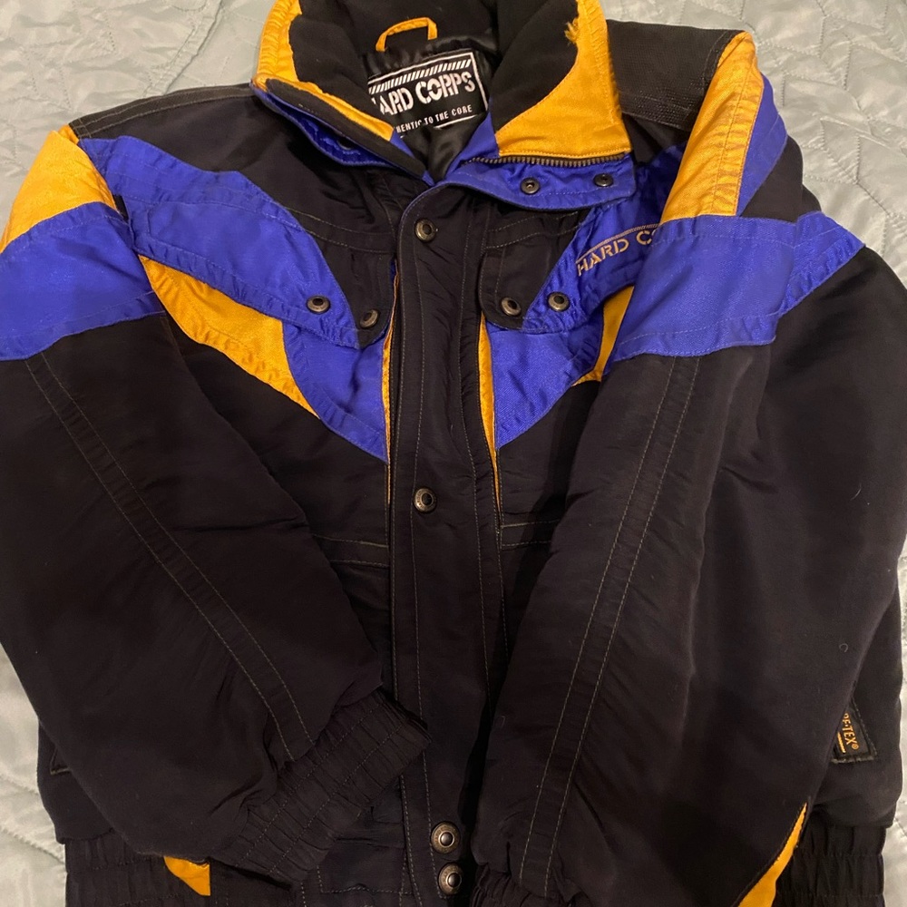 Men's Black and Blue Jacket